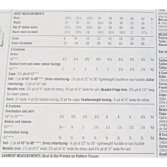 Simplicity 9758 Misses Gown (2 styles) Cape and Veil Gothic long dress Costume U - Picture 4 of 4
